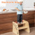 Wooden Climbing Toy Triangle Climber Set with Seesaw-Multicolor B593-TS10107