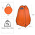 1-2 Person Portable Pop Up Toilet Shower Tent Changing Room Dressing Tent Camping Shelter Orange T575-S0671272268