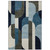 7' X 10' Blue and Gray Geometric Power Loom Area Rug N270-510807