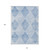 10' X 14' Blue Geometric Washable Non Skid Indoor Outdoor Area Rug N270-561749