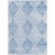 10' X 14' Blue Geometric Washable Non Skid Indoor Outdoor Area Rug N270-561749