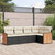 Garden Sofa Set Black, Cream White A949-3260026