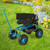 Costway Rolling Garden Cart with Height Adjustable Swivel Seat and Storage Basket-Blue - Color: Blue D681-walmart-GT4031BL