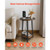 End Table, 2-Tier Round Side Table with Open Storage Shelves, Modern Nightstand Bedside Desk with U E415-TYBZYXTMKFS2TNMPG001V1