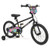 18 Inch Kids Bike with Training Wheels for Ages 4-8 Years Old Black- Street Art Time - Color: Black D681-TS10351DK-18