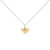 14K Yellow Gold Plated Sterling Silver Diamond Accent Bee Pendant Necklace N162-023817PV21