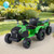 24V Ride On Tractor for Kids Electric Vehicle with Detachable Trailer and Remote Control-Green - Co D681-TQ10439US-GN