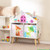 Kids House-shaped Bookshelf with 2 Storage Bins for Kids Room Playroom-White B593-TP10173
