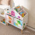 Kids House-shaped Bookshelf with 2 Storage Bins for Kids Room Playroom-White B593-TP10173