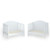 2-in-1 Classic Convertible Wooden Toddler Bed with 2 Side Guardrails for Extra Safety-White - Color D681-HW65201WH