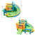 Inflatable Water Slide with Dual Slides and Splash Pool Bounce House with 680W Blower B593-NP11331+ES10151US