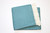 55" X 70" Teal Blue and White Woven Herringbone Plush Throw Blanket N270-474028