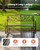 Outdoor Bench, 50 inch, Carbon Steel Metal Frame with Cast Iron Backrest and Round Edge Armrests, W E415-GYZYJSGTSHWZTBF7Y001V0