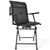 Foldable Swivel Patio Chair with Armrest and Mesh Back-Black - Color: Black D681-OP70412BK