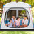 5 Person Camping Tent with Mesh Windows and Carrying Bag for Camping Hiking Traveling-White B593-NP11643