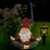 Zen Garden Meditating Yoga Solar Gnome Statue Q280-ZENGNO5463