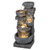 33" H Outdoor Water Fountain with LED Lights for Patio - Color: Gray D681-HZ10445US
