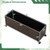 Raised Garden Bed PE Rattan Wicker Patio Planter Box with Wheels and Liner B593-GT4626