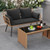 Outdoor Rattan 2-Seat Chair with Seat Back Cushions and Heavy-Duty Metal Legs-Black - Color: Black D681-HW75100DK