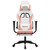  Gaming Chair White and Pink Faux leather, Metal, Plywood Adjustable A949-3143708