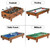 4-in-1 Combo Game Table Set Foosball Table with Billiards and Hockey B593-TY580385