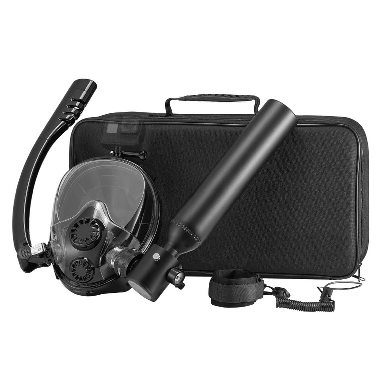 Scuba Tank, 0.5L Portable Scuba Diving Tank, Diving Oxygen Cylinder Supports 5-10 Minutes Underwate E415-QSYQP05L1GYQZ22H0V0