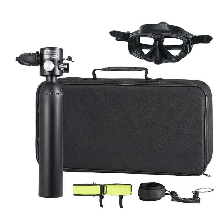 Scuba Tank, 0.5L Portable Diving Tank with Pump, Diving Oxygen Cylinder Supports 5-10 Minutes Under E415-QSYQP05L2GYQX7KQ4V0
