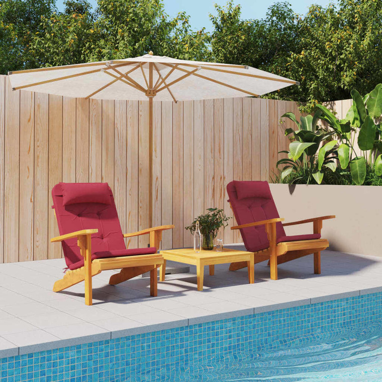  Adirondack Chair Cushion Set of 2 Wine Red A949-361839