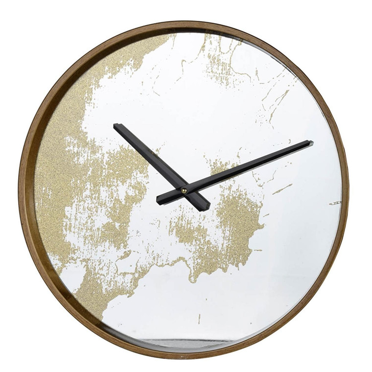 Gold Dust 14" Modern Round Wall Clock N270-401301