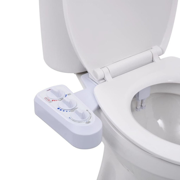  Bidet Toilet Seat Attachment Hot Cold Water Dual Nozzles A949-145292