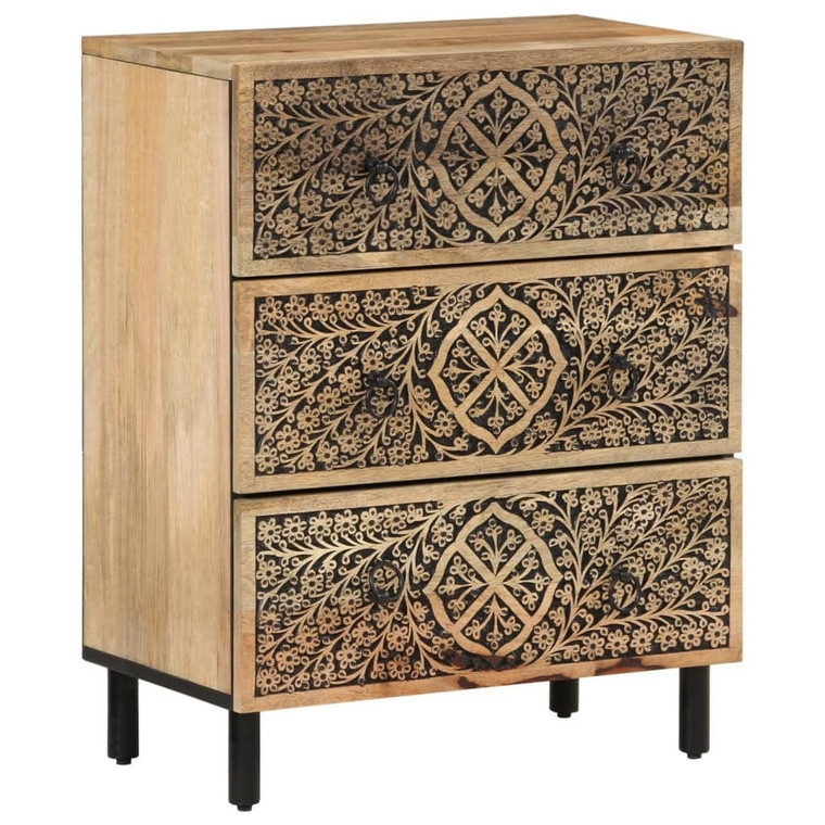 Side Cabinet Natural Mango Wood Solid Mango Wood Medium A949-3206305