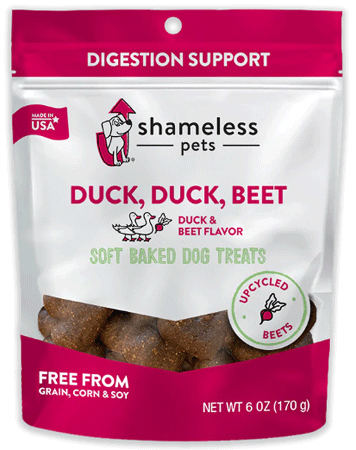 SHAMELESS PETS Soft Baked Dog Treats Duck Duck Beet 6oz N274-KW01SHP89700