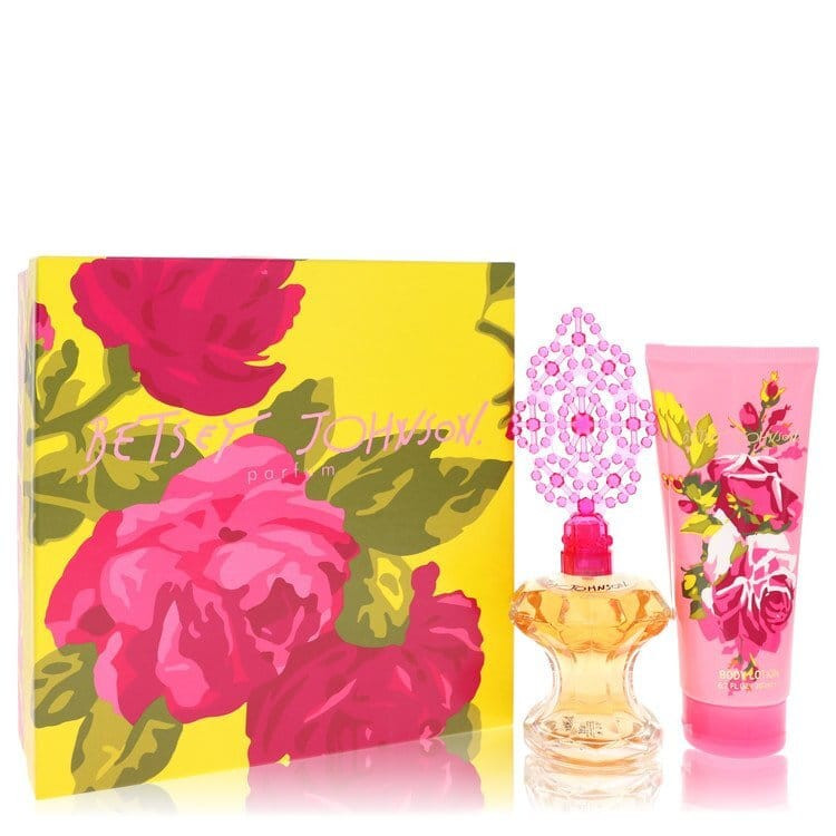 Betsey Johnson by Betsey Johnson Gift Set -- 3.4 oz Eau De Parfum Spray + 6.7 oz Body Lotion (Women) V728-450193
