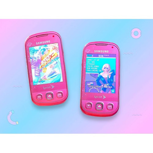 Vintage Y2K Pink Samsung Keyboard Cell Phone.Rare.Works. F179-RR289197