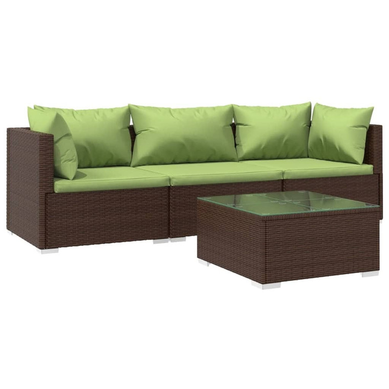 Garden Lounge Set Brown, Green A949-3101420