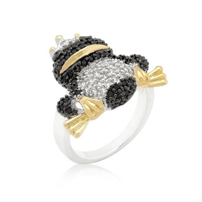 Cubic Zirconia Frog Prince Ring R599-R08278T-V01