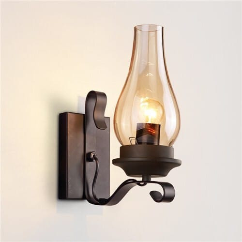 Vintage Style Home Light Wholesale Black Wall Lamp A392-flig0064