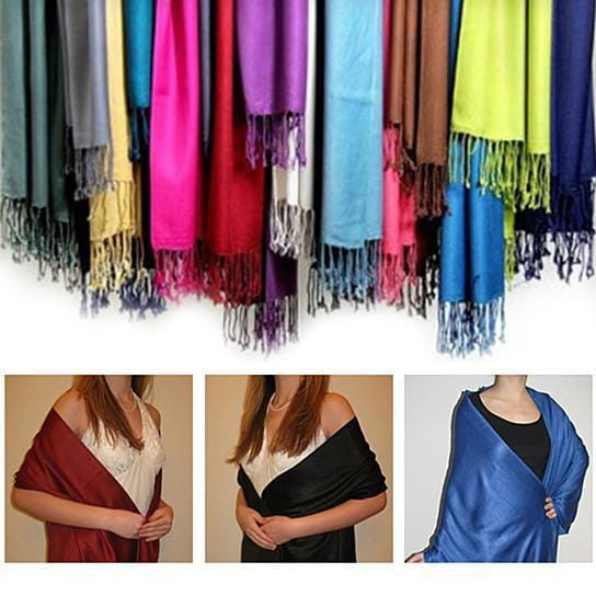 Privilege Pashmina Shawls With Fringe Benefits F369-6512500037