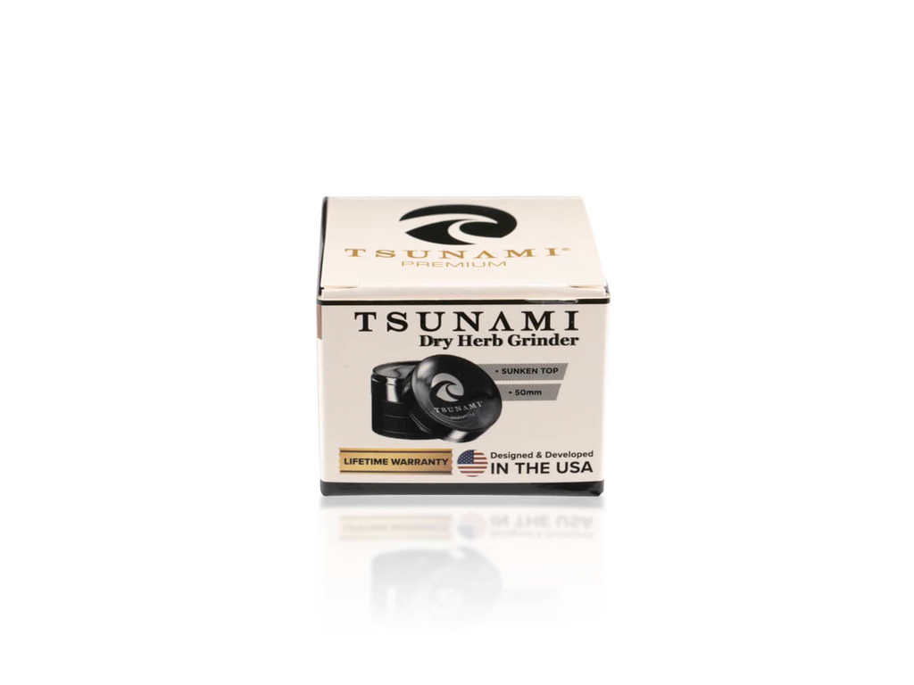 50mm Sunken Top Dry Herb Grinder by Tsunami