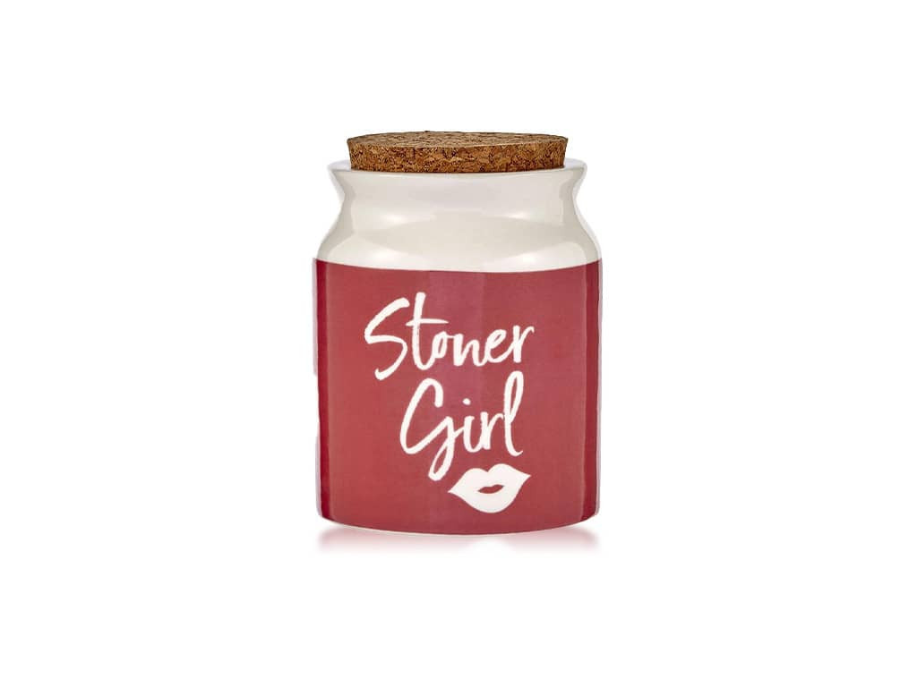 Stoner Girl Stash Jar