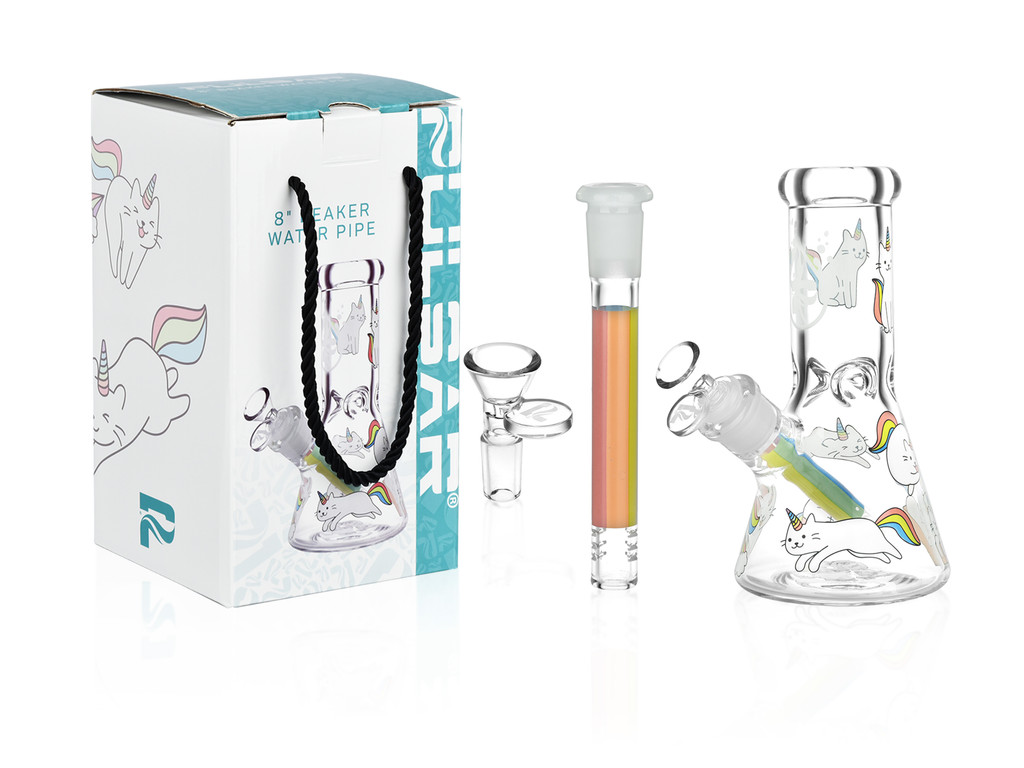 Caticorn Beaker Bong 8" by Pulsar