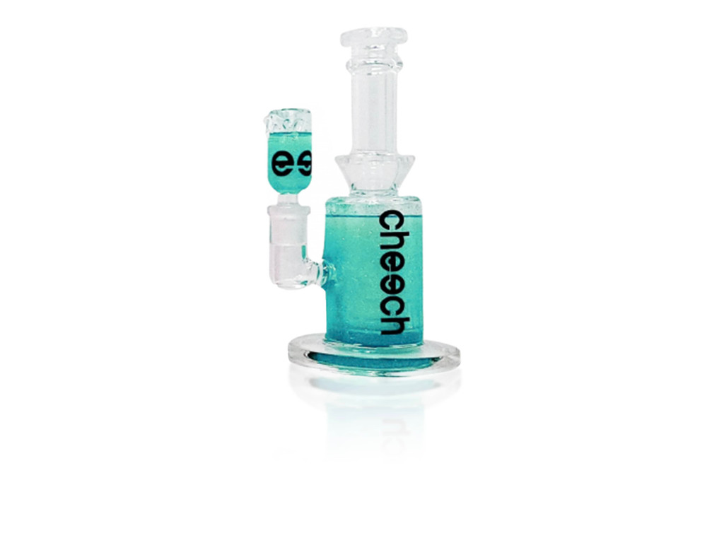 Teal Glycerin Bong 7.5 inches by Cheech