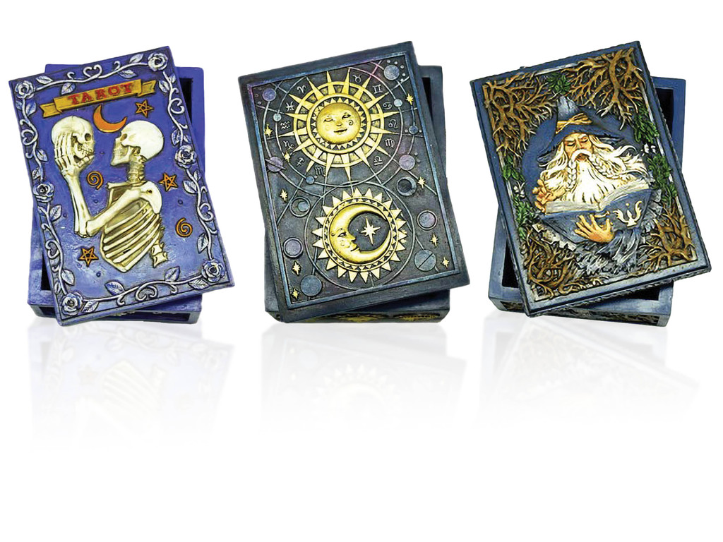 Tarot Card Polyresin Storage or Stash Box 5.5" x 3.75"