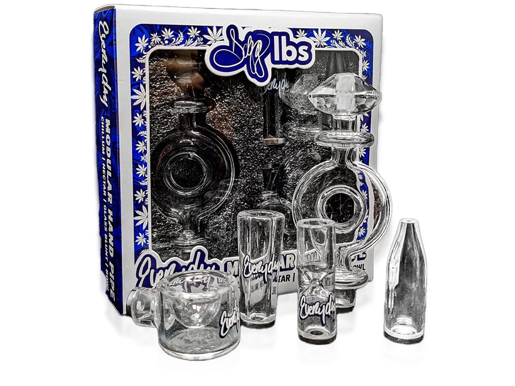 Everyday 4-in-1 Modular Glass Hand Pipe by Dogg Lbs