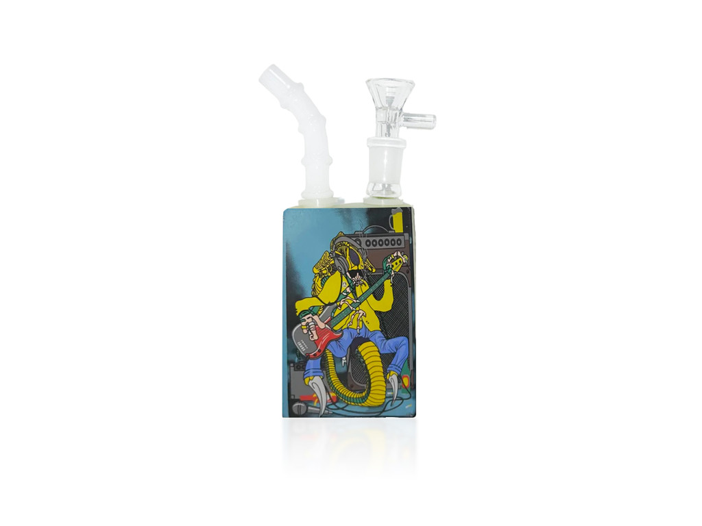 Rockstar Reptile Juice Box Bong 6"
