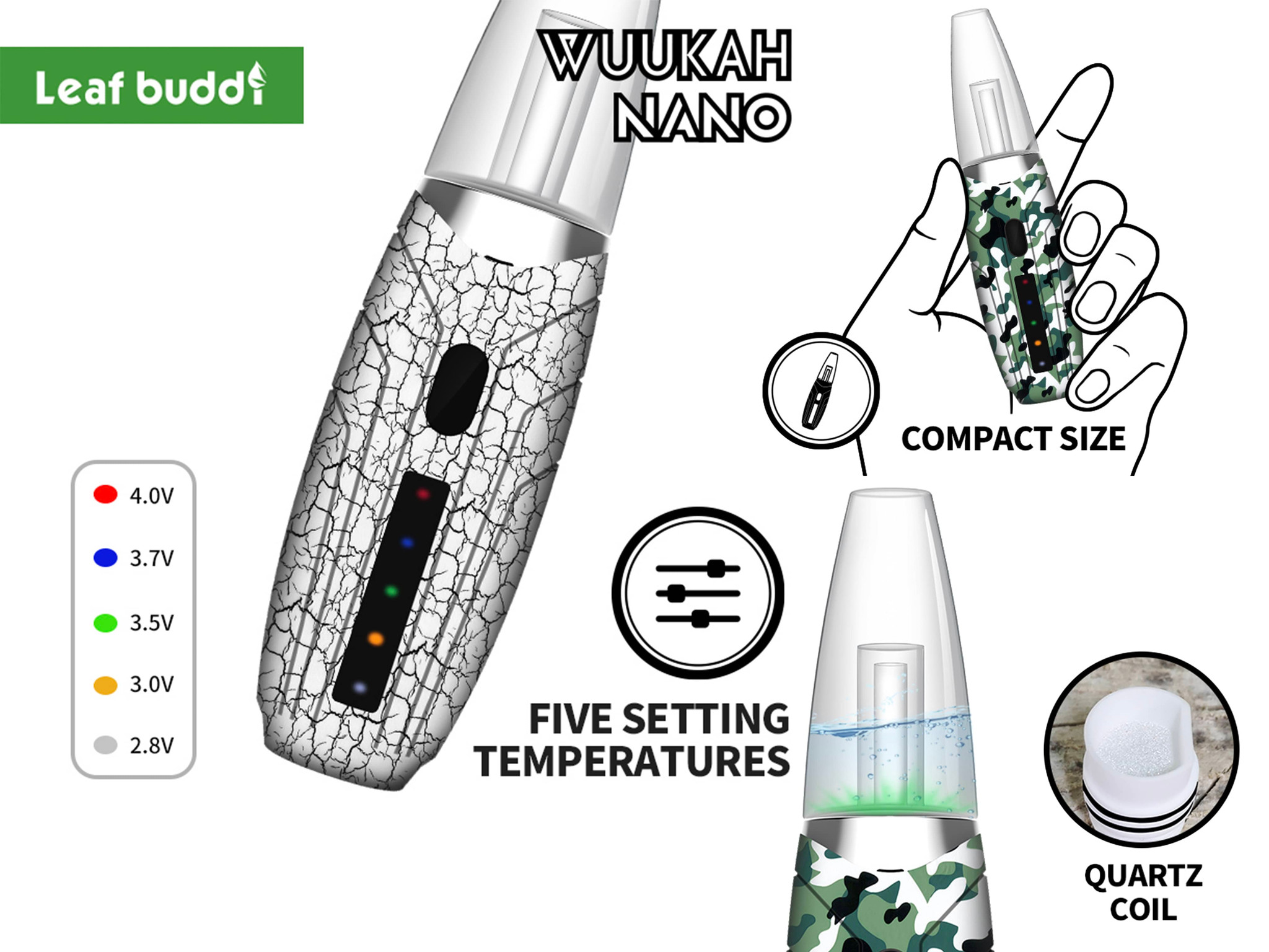 Wuukah Nano Vaporizer Kit by Leaf Buddi