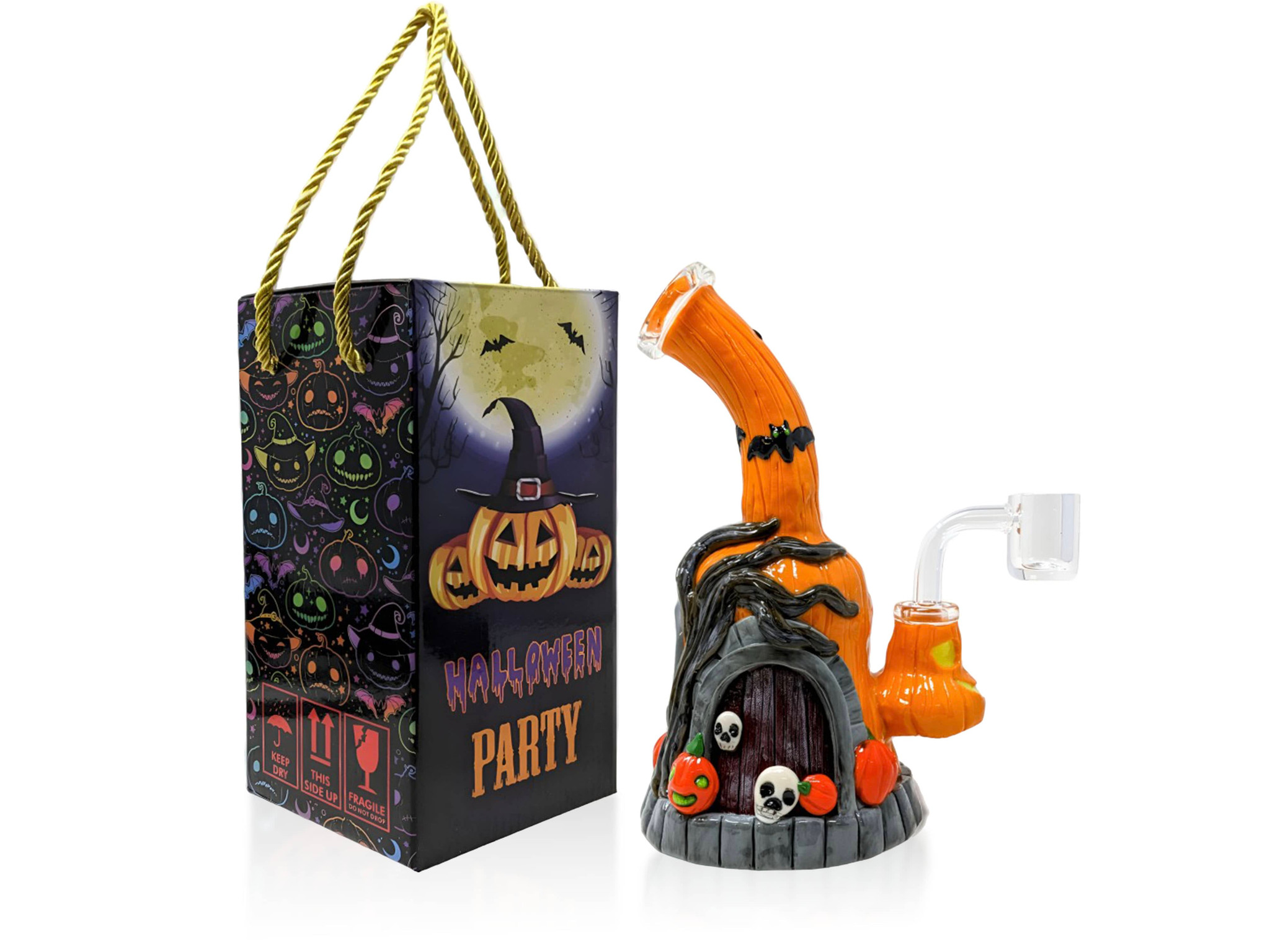 Haunted Hideout Halloween Dab Rig 7"