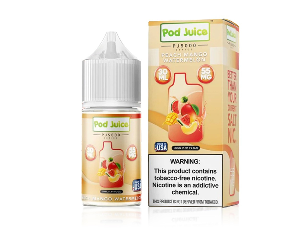 elf bar vape uk Peach Mango Watermelon PJ5000 Salt