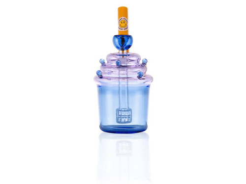 Blueberry Cupcake Novelty Glass Bubbler by Goody Glass