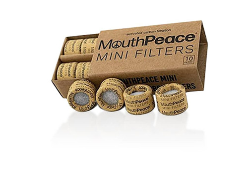 MouthPeace Mini Replacement Carbon Filters Refill 10-Pack by Moose Labs